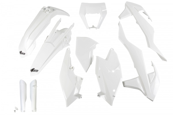 Full Kit Plastiche bianco per Ktm EXC 125 - EXC 150 - EXC 250 - EXC-F 250 - EXC 300 - EXC-F 350 - EXC-F 450 - EXC-F 500 - XC...